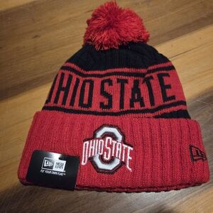 New Era Red and Black Ohio State Beanie